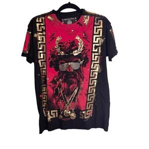 The Saints Sinphony Men's Crew Neck Short Sleeve Studded Graphic T-Shirt Medium